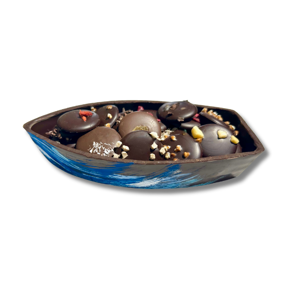 Barque en chocolat