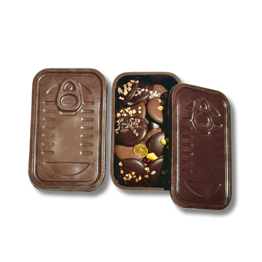 Boite sardine en chocolat